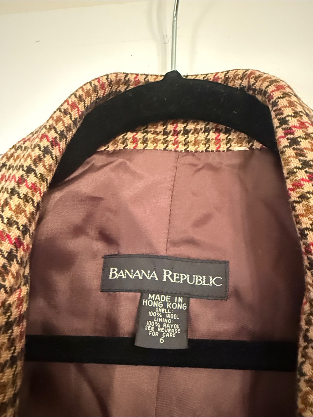 Banana Republic Houndstooth Wool Blazer - Picture 2 of 7